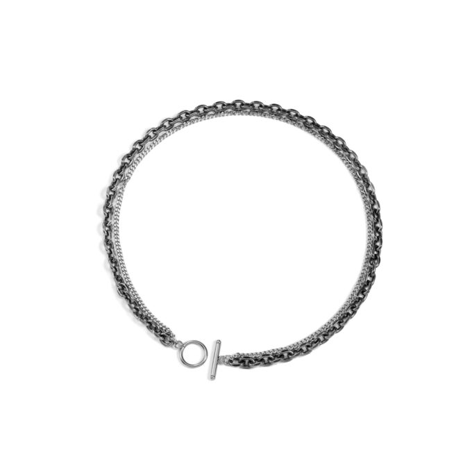 Titanium Steel One-Word Buckle Necklace - Image 5