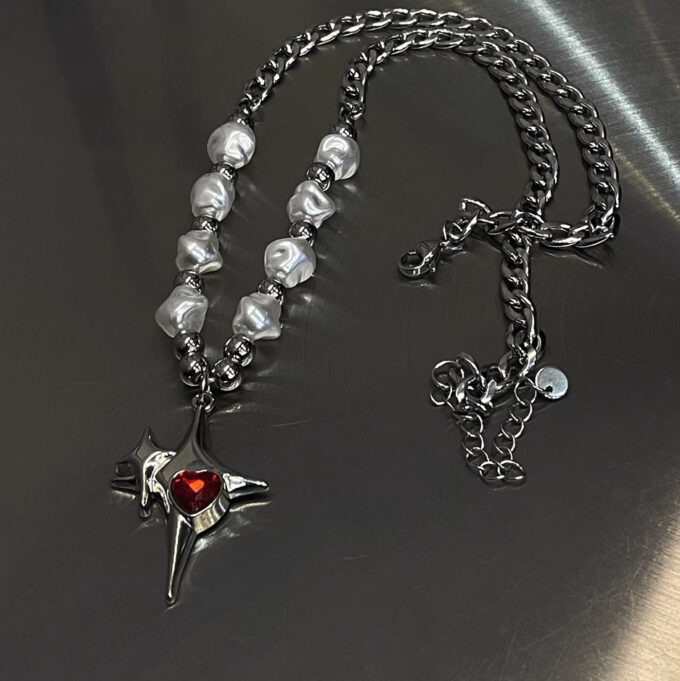 Mangxing Pendant Stitching Necklace - Image 3