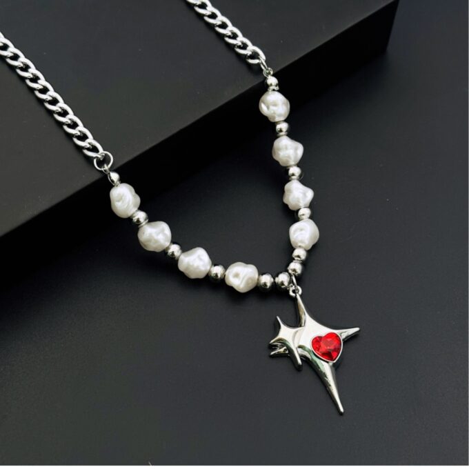 Mangxing Pendant Stitching Necklace - Image 4