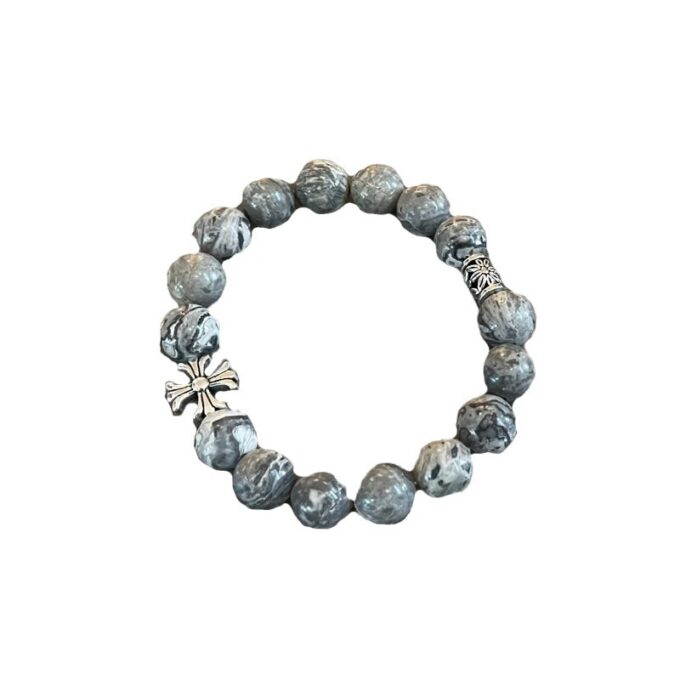 Stone Cross Beaded Bracelet - Image 5