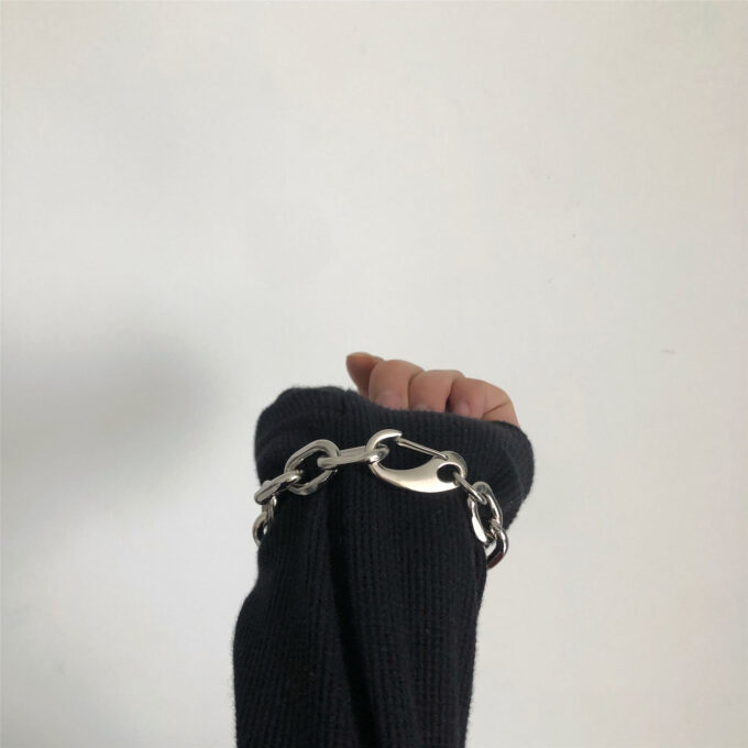 Heavy Metal Thick Chain Bracelet - Image 4