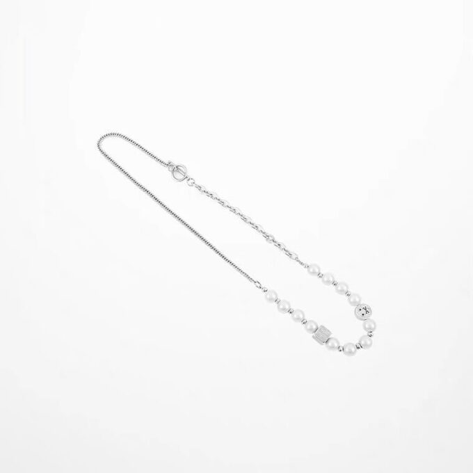 Pearl Stitching Clavicle Chain Necklace - Image 4