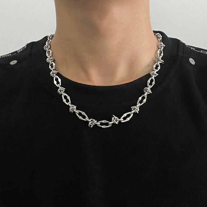 Titanium Steel Knotted Necklace