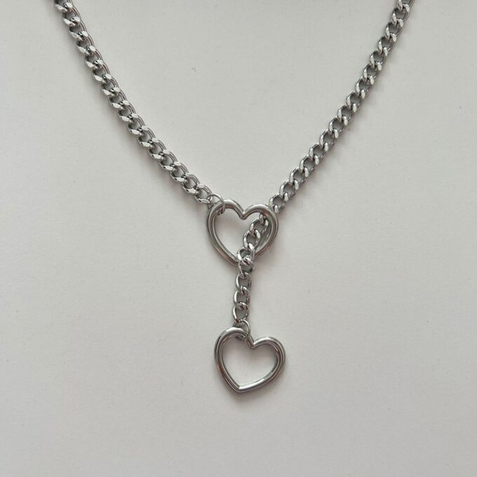 Punk Style Love Round Pendant Necklace - Image 3