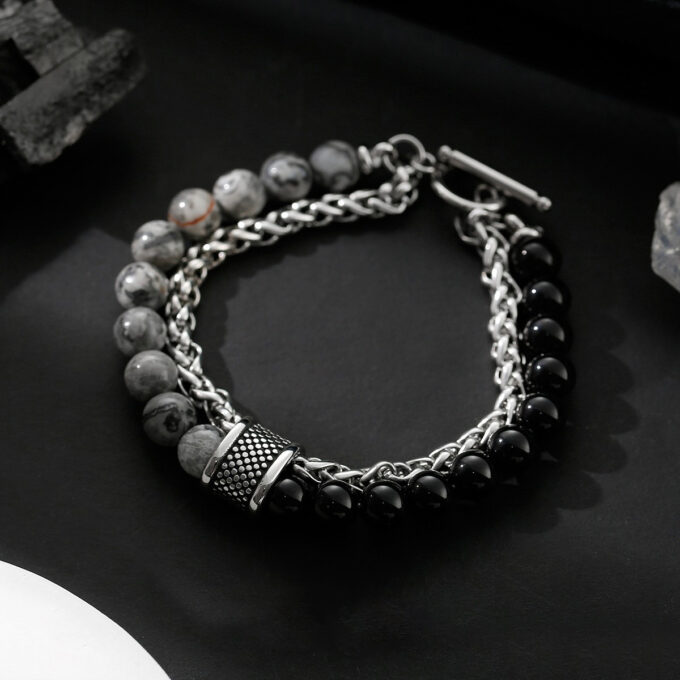 Matte Map Stone Bracelet - Image 4