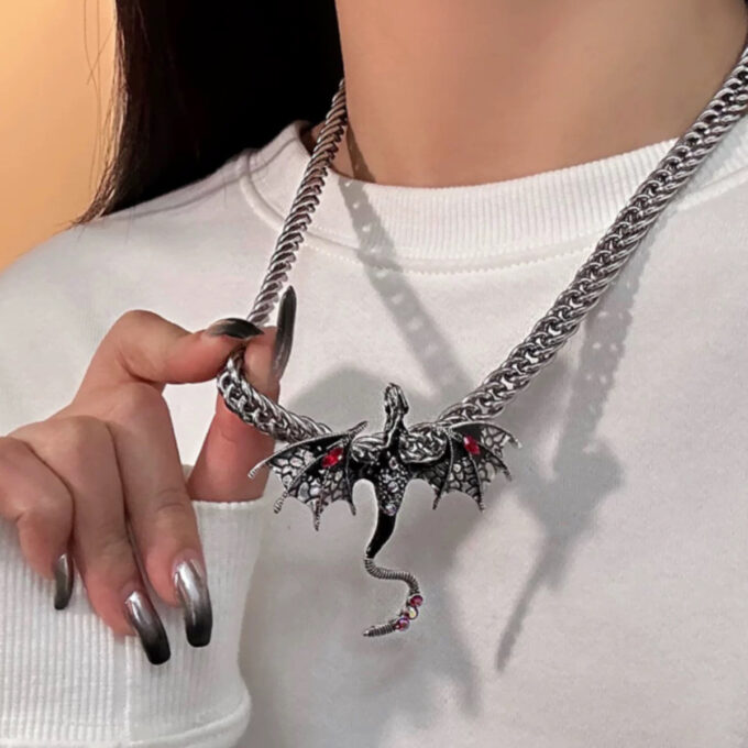 Exaggerated Flying Dragon Necklaces