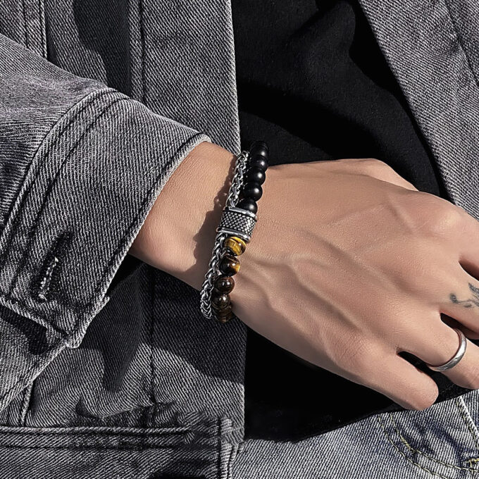 Matte Map Stone Bracelet - Image 2