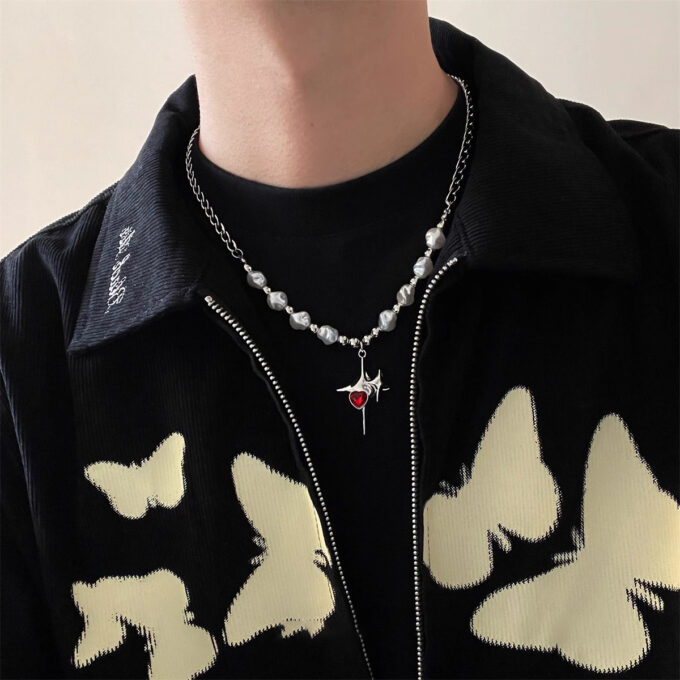 Mangxing Pendant Stitching Necklace - Image 2