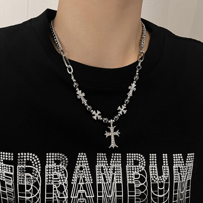 Vintage Cross Pendant Necklace