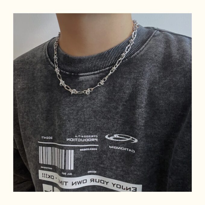 Titanium Steel Hip Hop Knotted Necklaces - Image 2