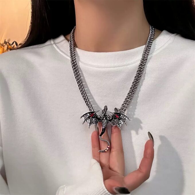 Exaggerated Flying Dragon Necklaces - Image 2