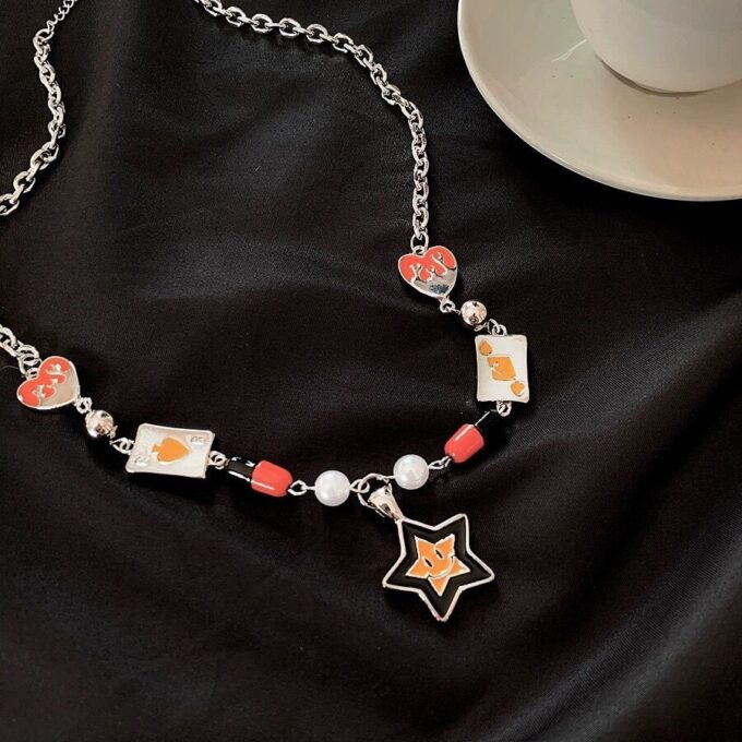 Lucky Star Stitching Necklace - Image 3