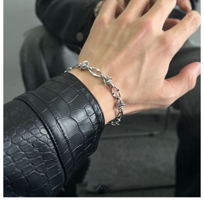 Titanium Steel Cuban Bracelet - Image 4