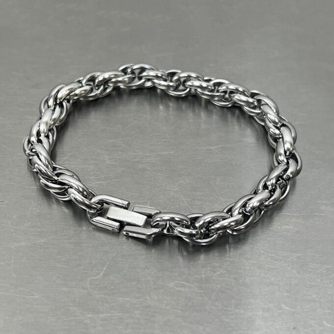 Titanium Steel Braided Twist Bracelet - Image 4