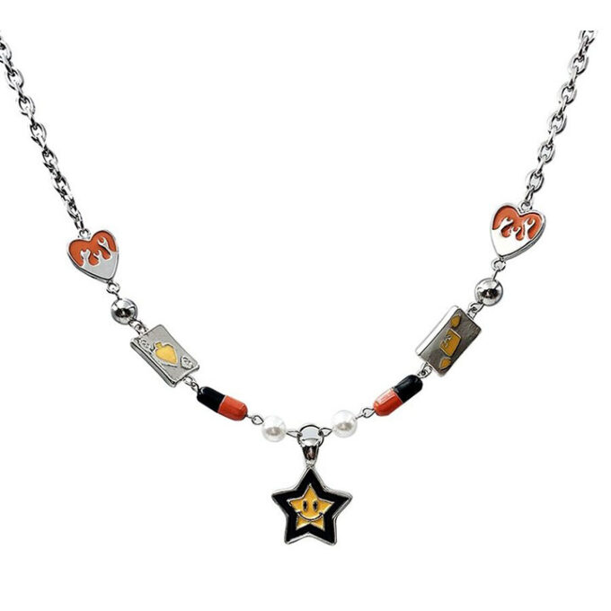Lucky Star Stitching Necklace - Image 5