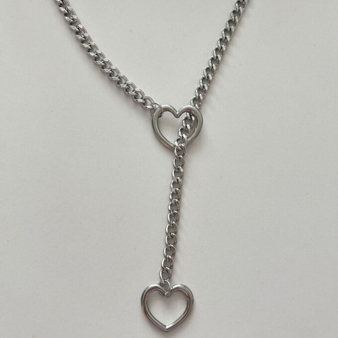 Punk Style Love Round Pendant Necklace - Image 2