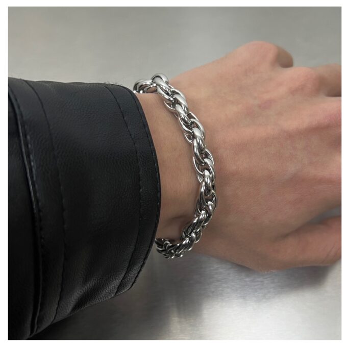 Titanium Steel Braided Twist Bracelet