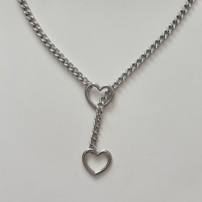 Punk Style Love Round Pendant Necklace - Image 4