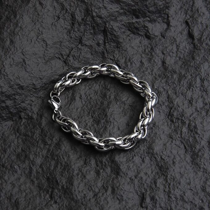 Titanium Steel Hip-hop Boys Cuban Bracelets - Image 4
