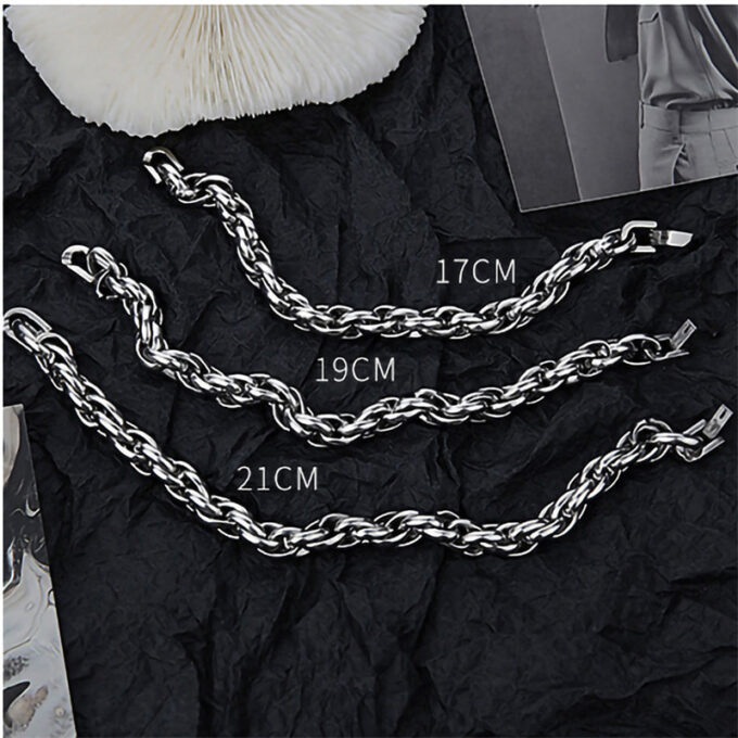 Titanium Steel Braided Twist Bracelet - Image 2