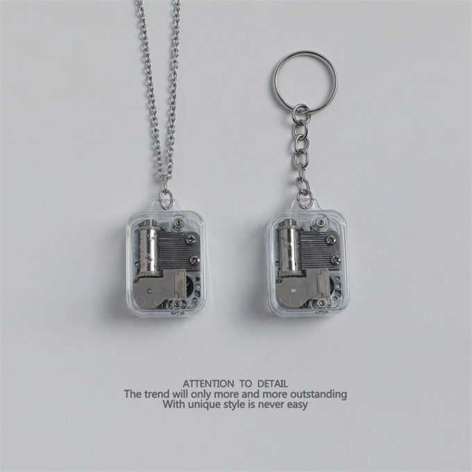Sky City Music Box Pendant Necklace - Image 3